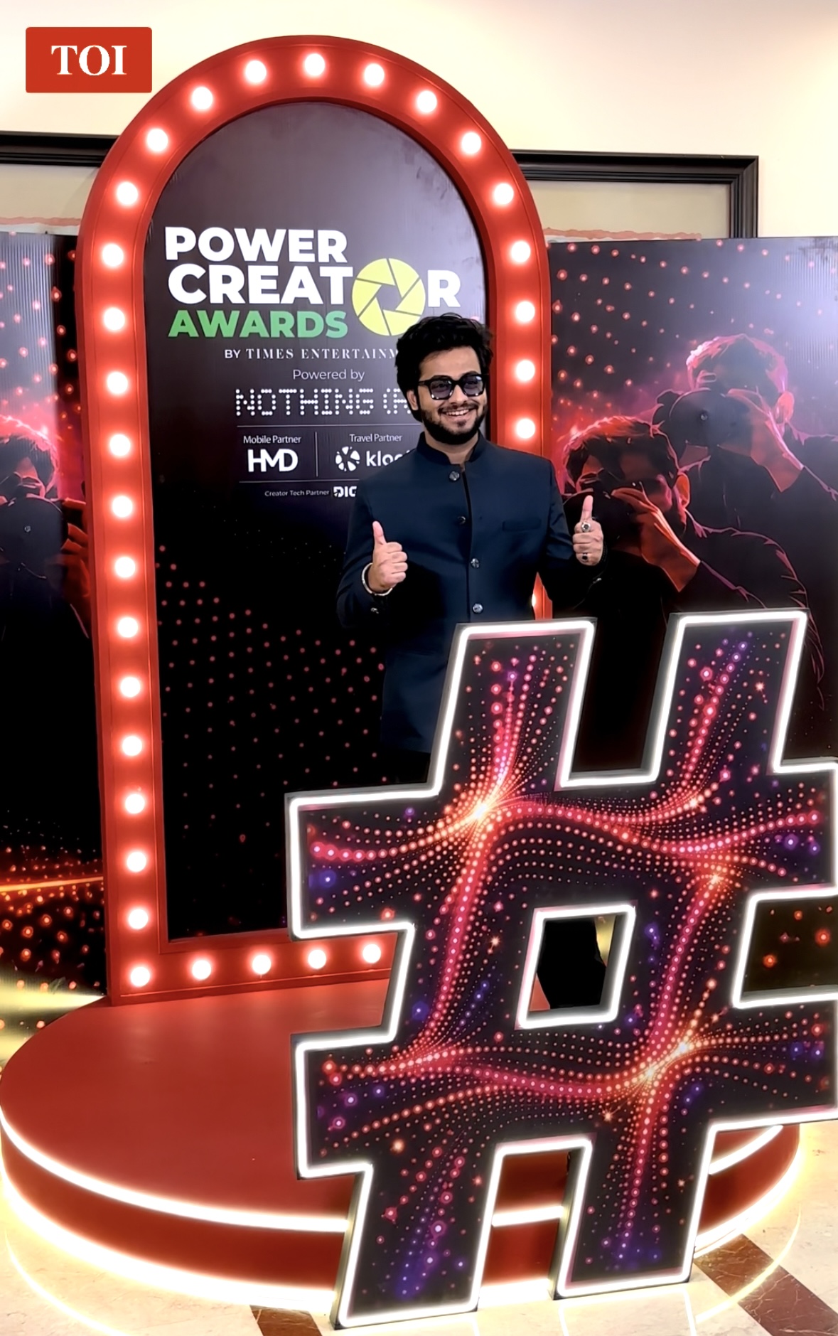 Actor Mukul Phate Turns Heads at the Times Of India Power Creator Awards 2026 at The Lalit, Mumbai