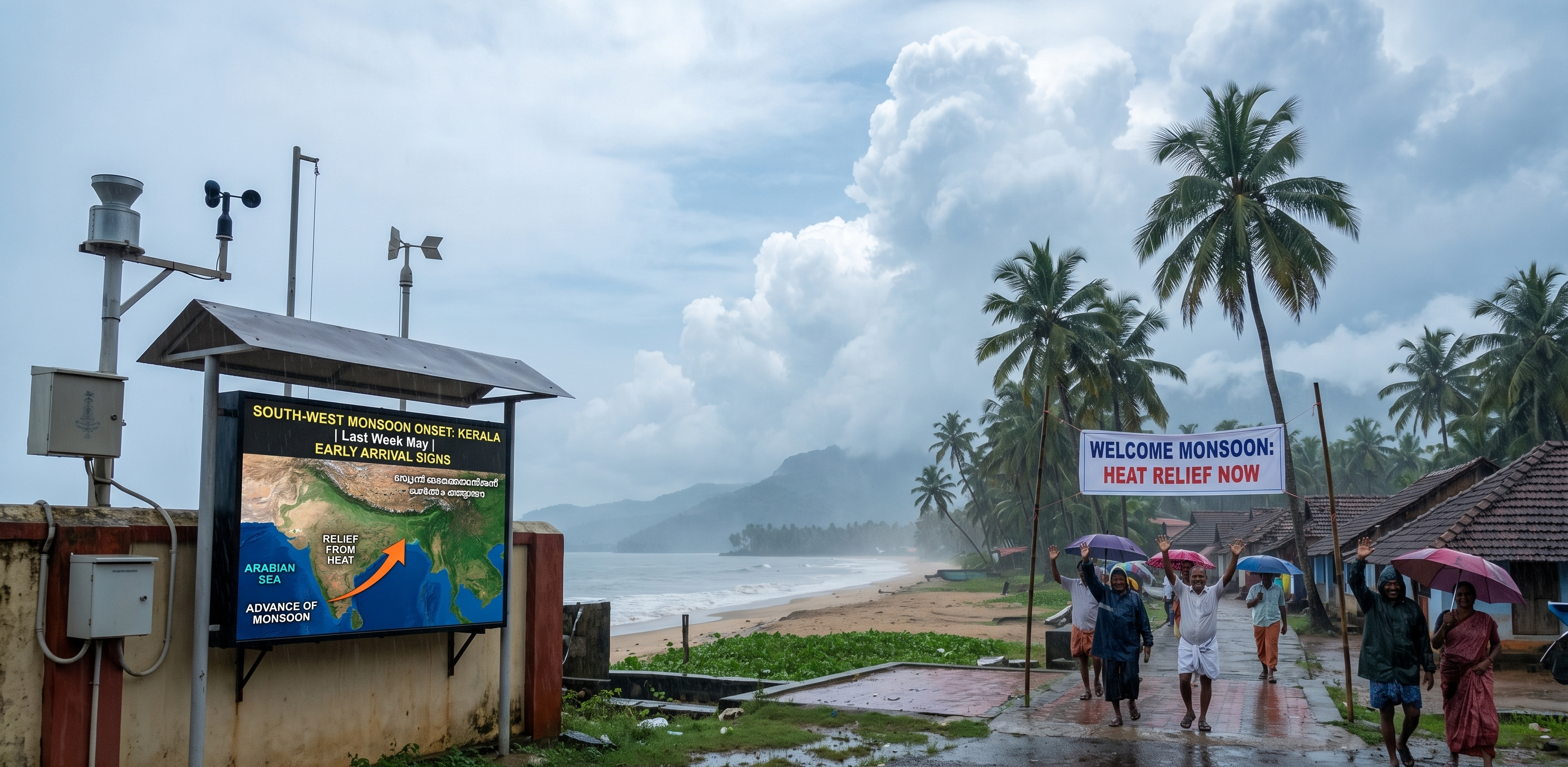 Early Monsoon Set to Hit Kerala by May-End, Bringing Relief from Intense Heatwave !