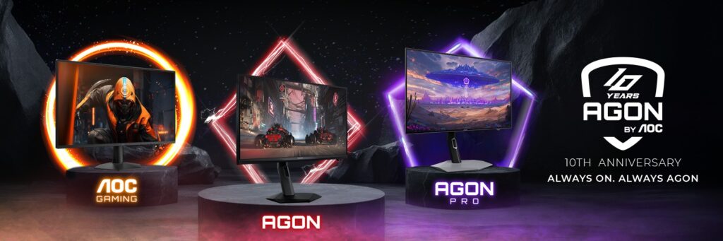 AGON by AOC Celebrates 10 Years, Maintains No.1 Gaming Monitor Position for Seven Consecutive Years